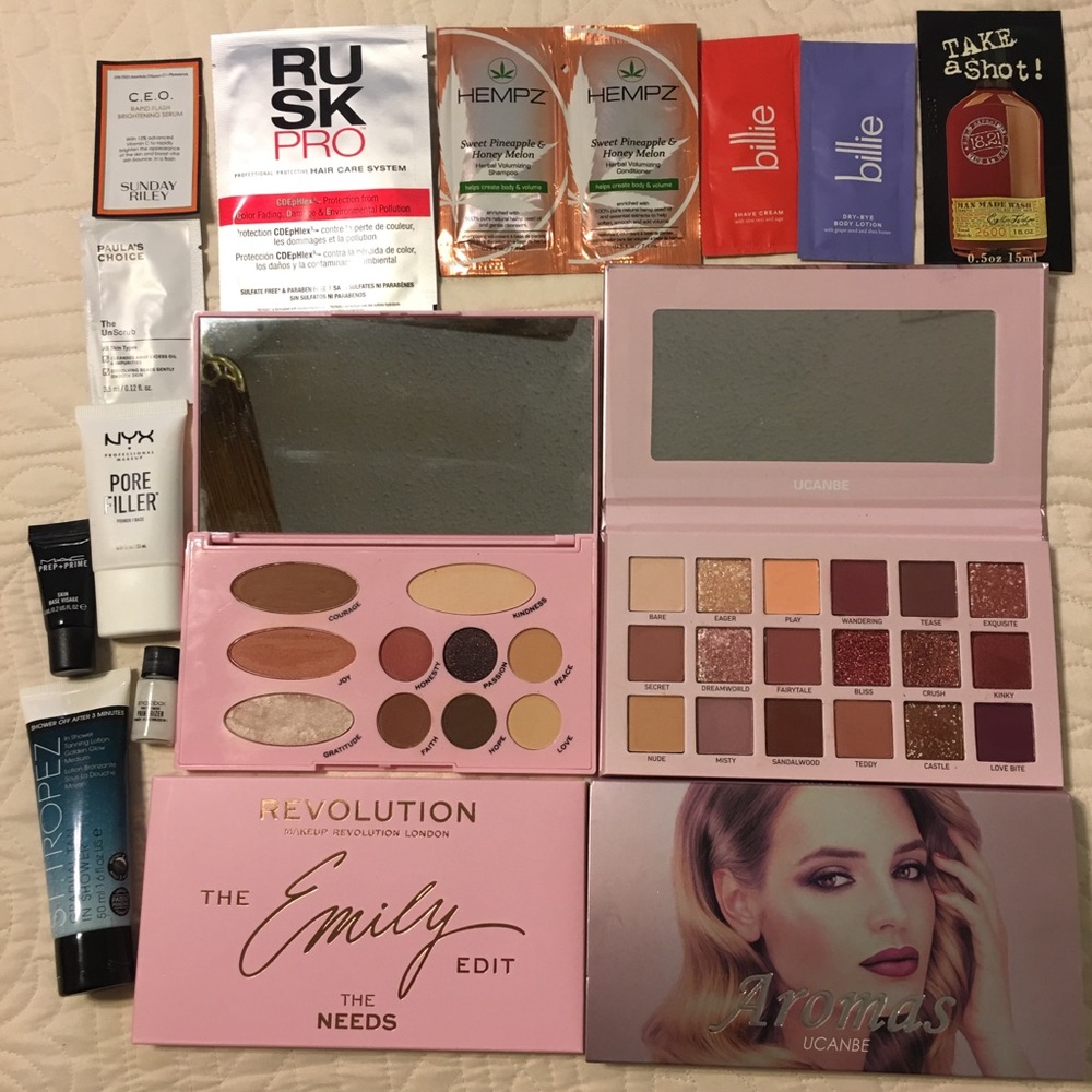 Pink Palette Bundle: Primer, Samples, St. Tropez